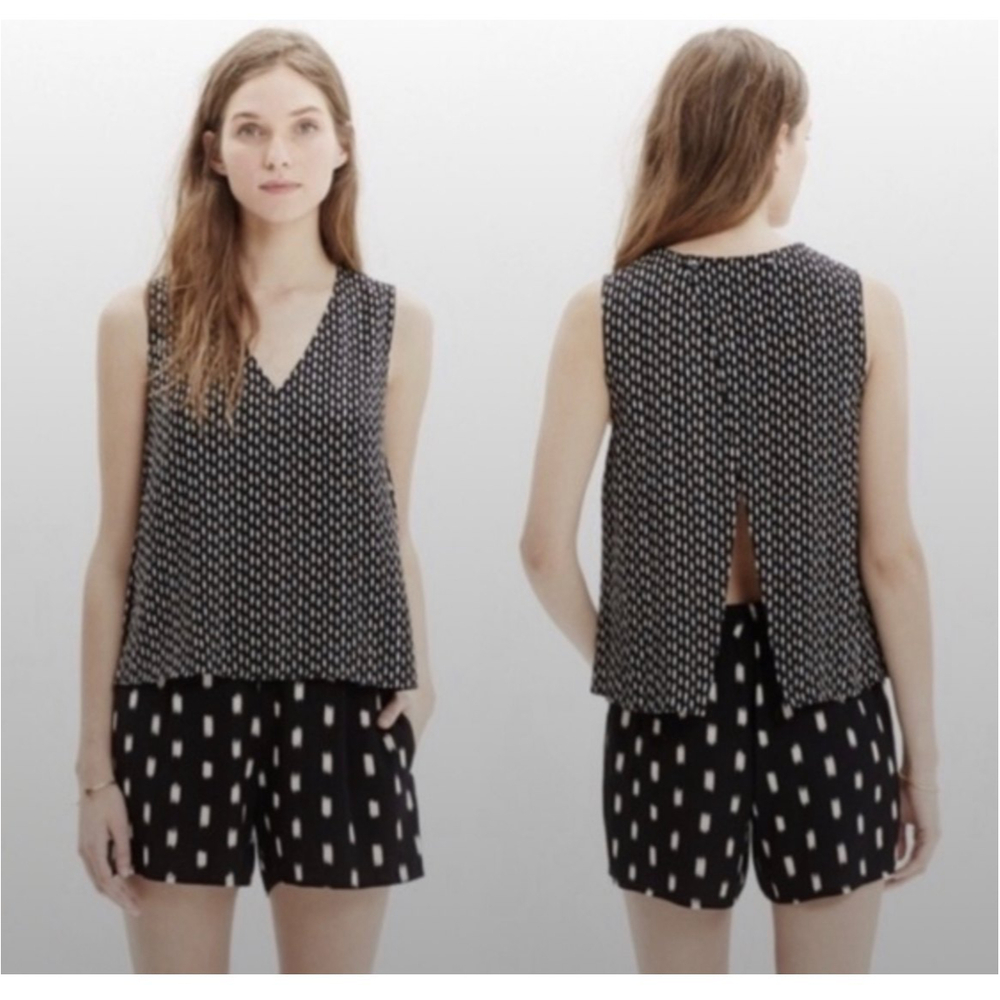 MADEWELL Breezy Overaly Romper In Ikat Brush Romper